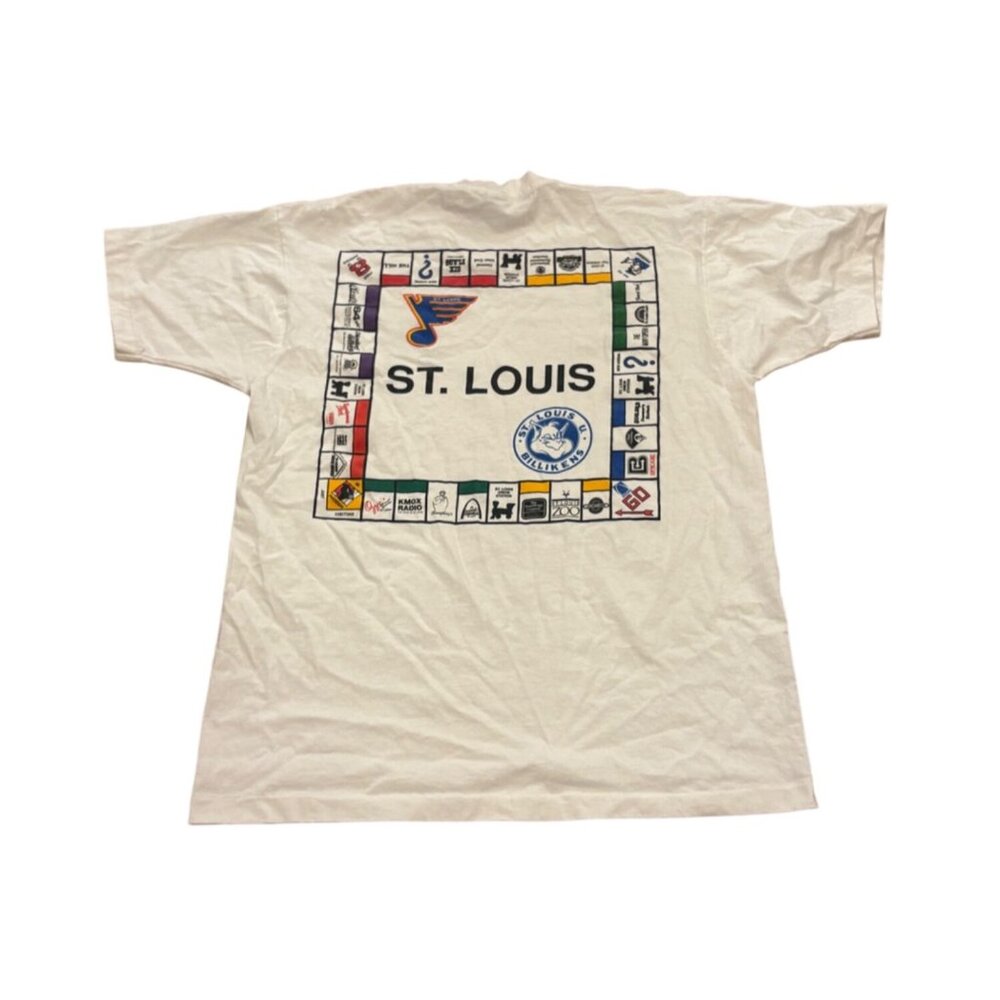 Vintage 1990's St. Louis ...Stay 'n Play Monopoly Single Stitch T-Shirt Men's XL